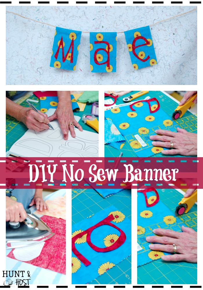 Quilt DIY no sew banner