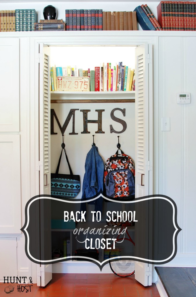 This back to school organizing closet will save you time and grief this school year!