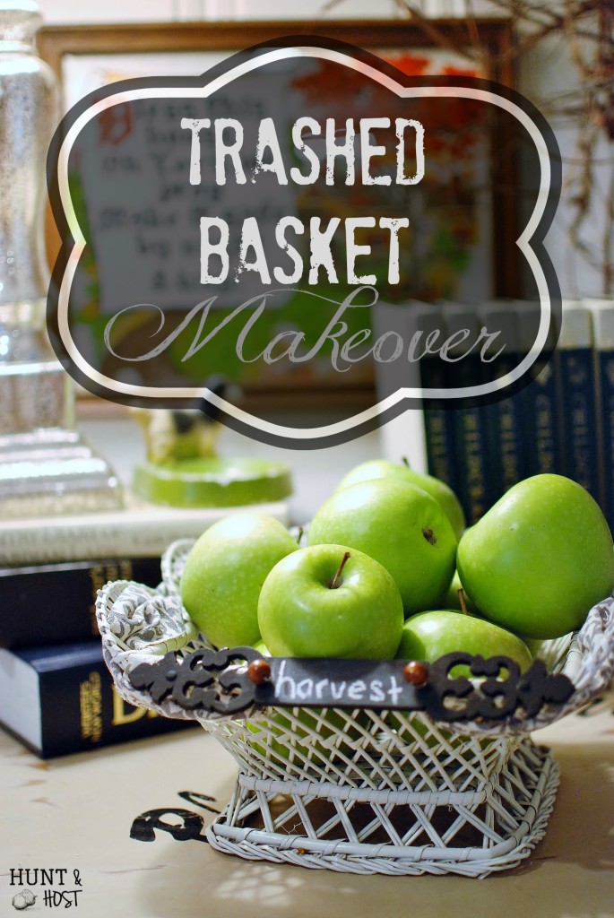 trashed basket makeover