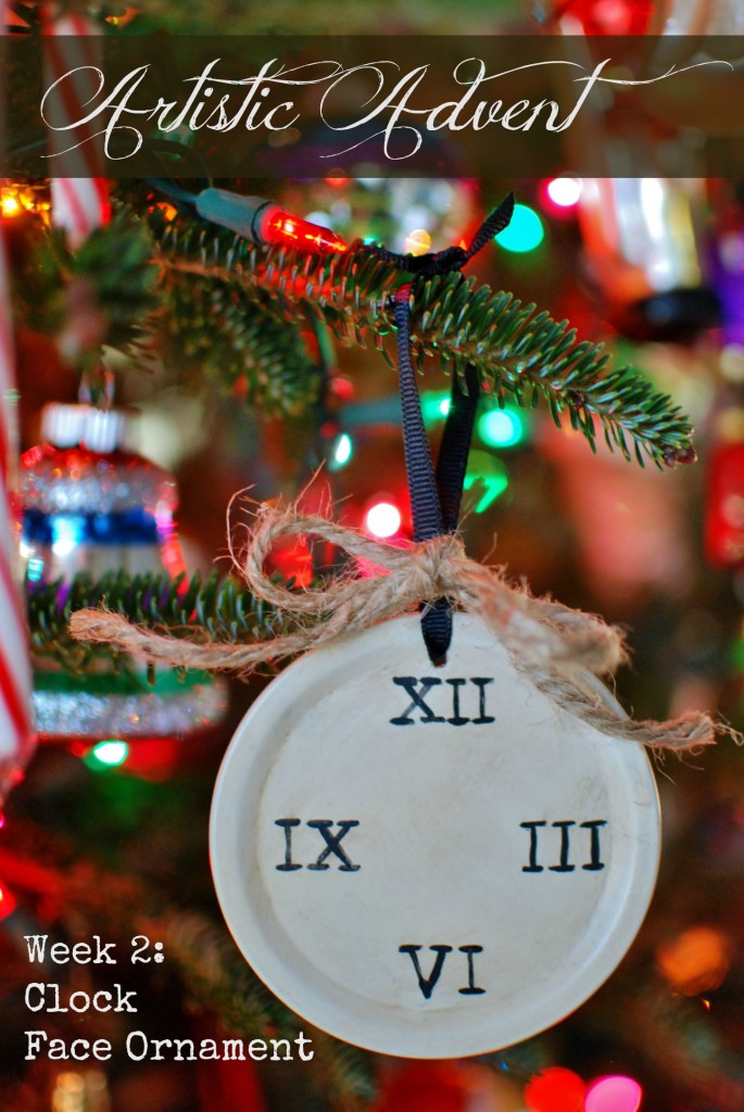 This advent ornament helps remind us that God's timing is perfect. Join us for An Artistic Advent through Ann Voskamp's Advent book. www.huntandhost.net