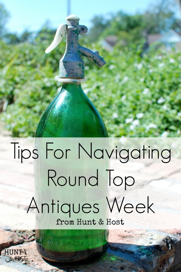 Tips for navigating Round Top Antiques Week for a beginner. A map and details of how to spend the day if you are a 1st time hunter at Texas Antiques Week.