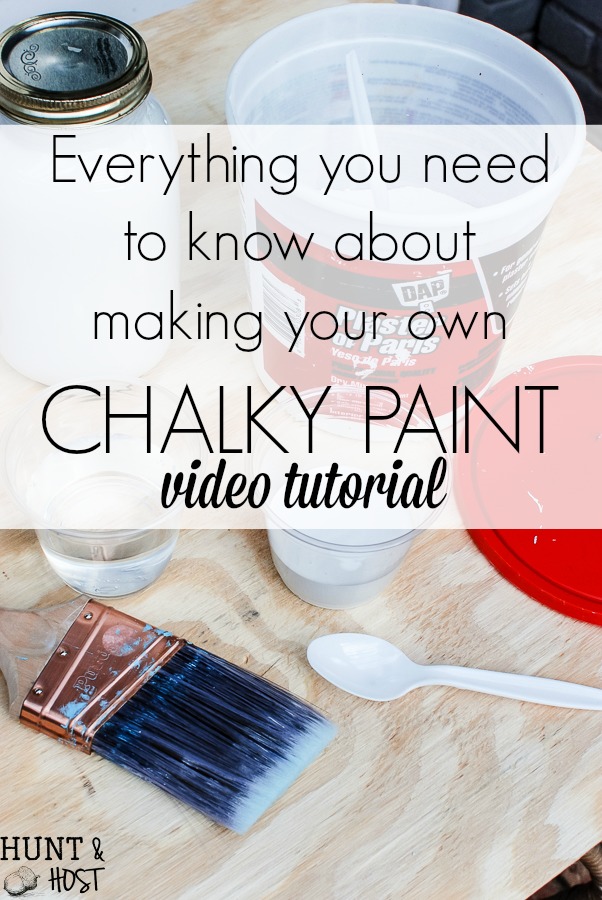 Everything you need to know about making your own chalky paint: video tutorial!