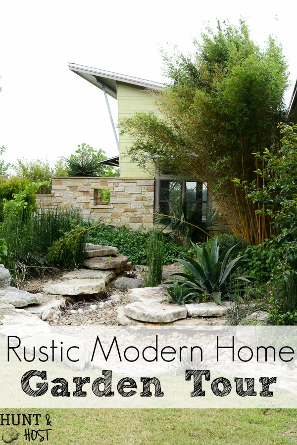 Visit the garden of a sleek rustic modern home with breathtaking views around every corner, agave and native vegetation, infinity pool and pecan orchard all overlook the Brazos River in the distance. 