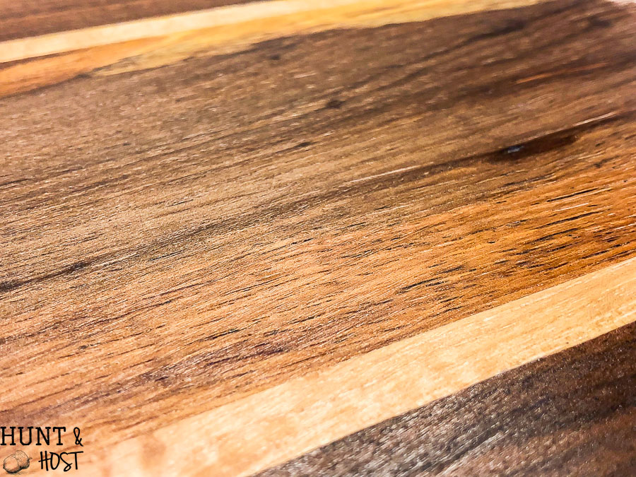 Instructions on how to care for your wood cutting board, old or new. The easiest way to sanitize and remove stains from your cutting board or butcher block.