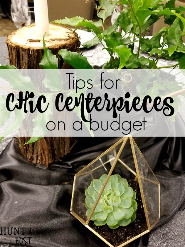 Tips for chic centerpieces on a budget. Are you decorating for a wedding or banquet and have a tight budget? These easy tips will help you create a gorgeous event without breaking the bank! 