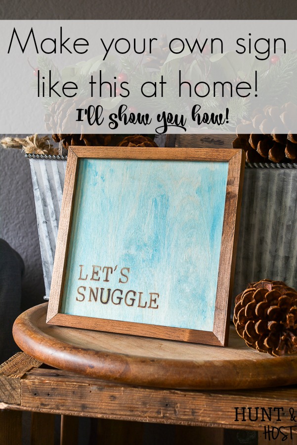 Make your own simple wood sign at home. I'll show you how with a simple heat tool and hot stamps you can create your own meaningful sign in minutes. #woodburning #simplesign #heattool #walnuthollow
