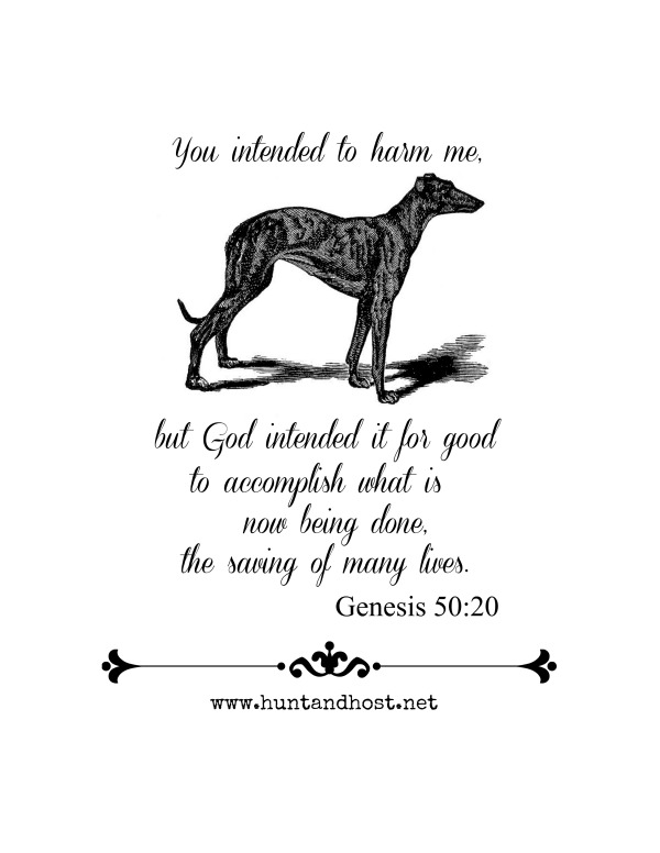 February Bible memory verse printable art from Hunt & Host Genesis 50:20