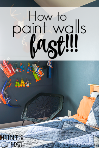 Want to paint walls like a pro even if you are a beginner? These tips on how to paint walls fast will help you knock out one of the most impactful DIY projects you can do for home decor. #wagnersprayer #paintyourhome #wallcolor #diyhome #paintingtips #spraypaint #paintquick
