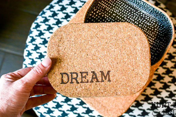 How to heat stamp cork. This easy and fun personalization tool will change your craft tool stash for sure! Cork is a versatile medium to make the cutest home decor and gift ideas. The possibilities are endless with a heat tool and hot stamp letters like this. Step by step instructions for you here! #heattool #hotstamp #corkproject #corkcraftidea #personlizedgiftideas #corkstamp #crafttool